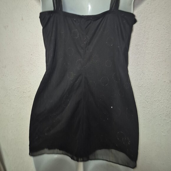 studio 1940 ** stylish top, Black with sequins and glitter, size Medium - Picture 7 of 15
